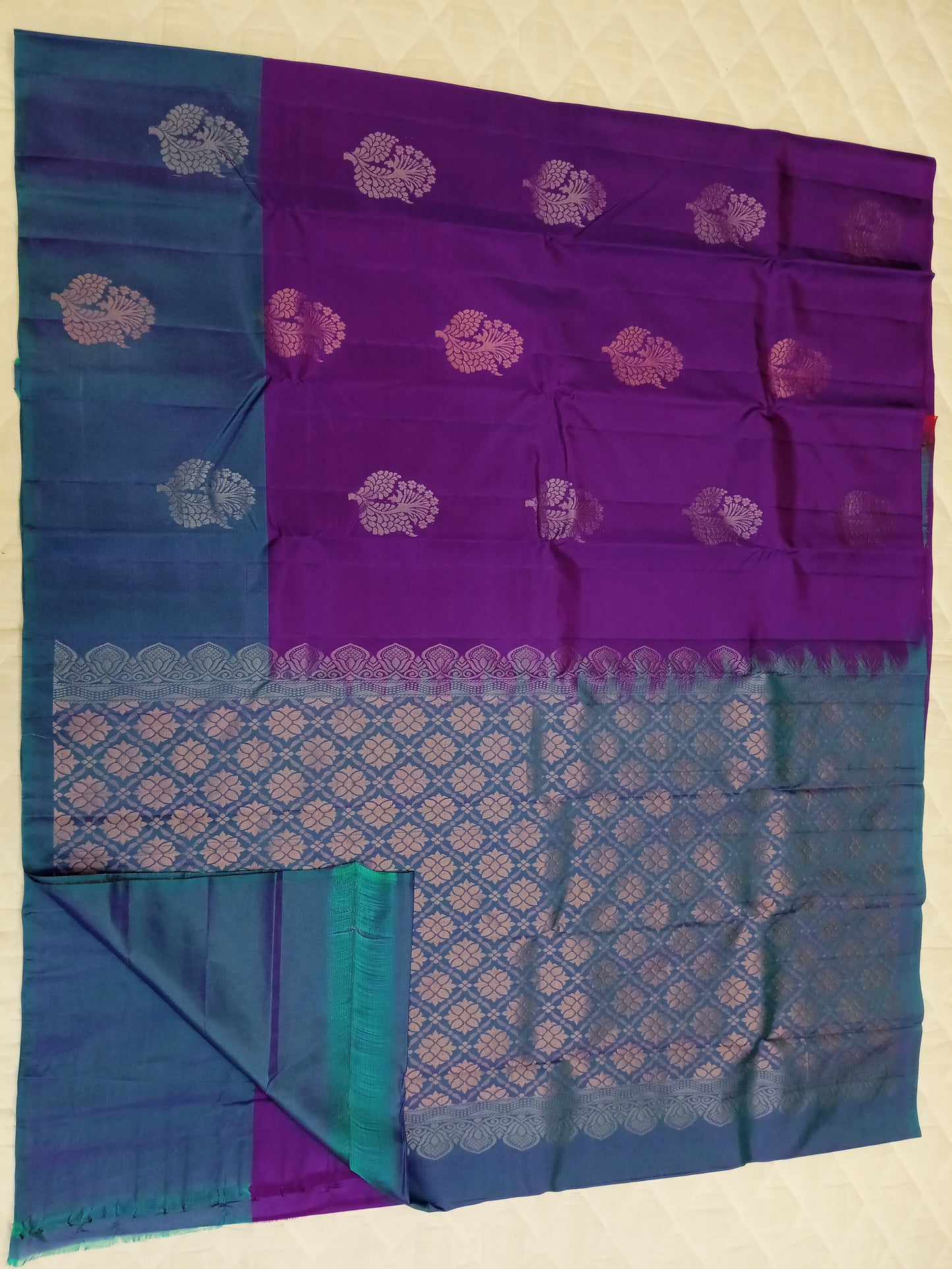 Uppada Soft silk - Contrast