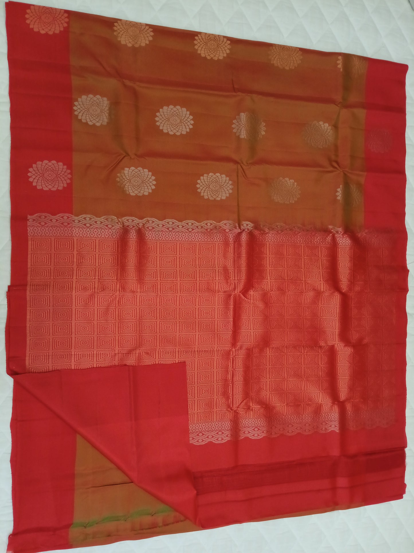 Uppada Soft Silk - Contrast