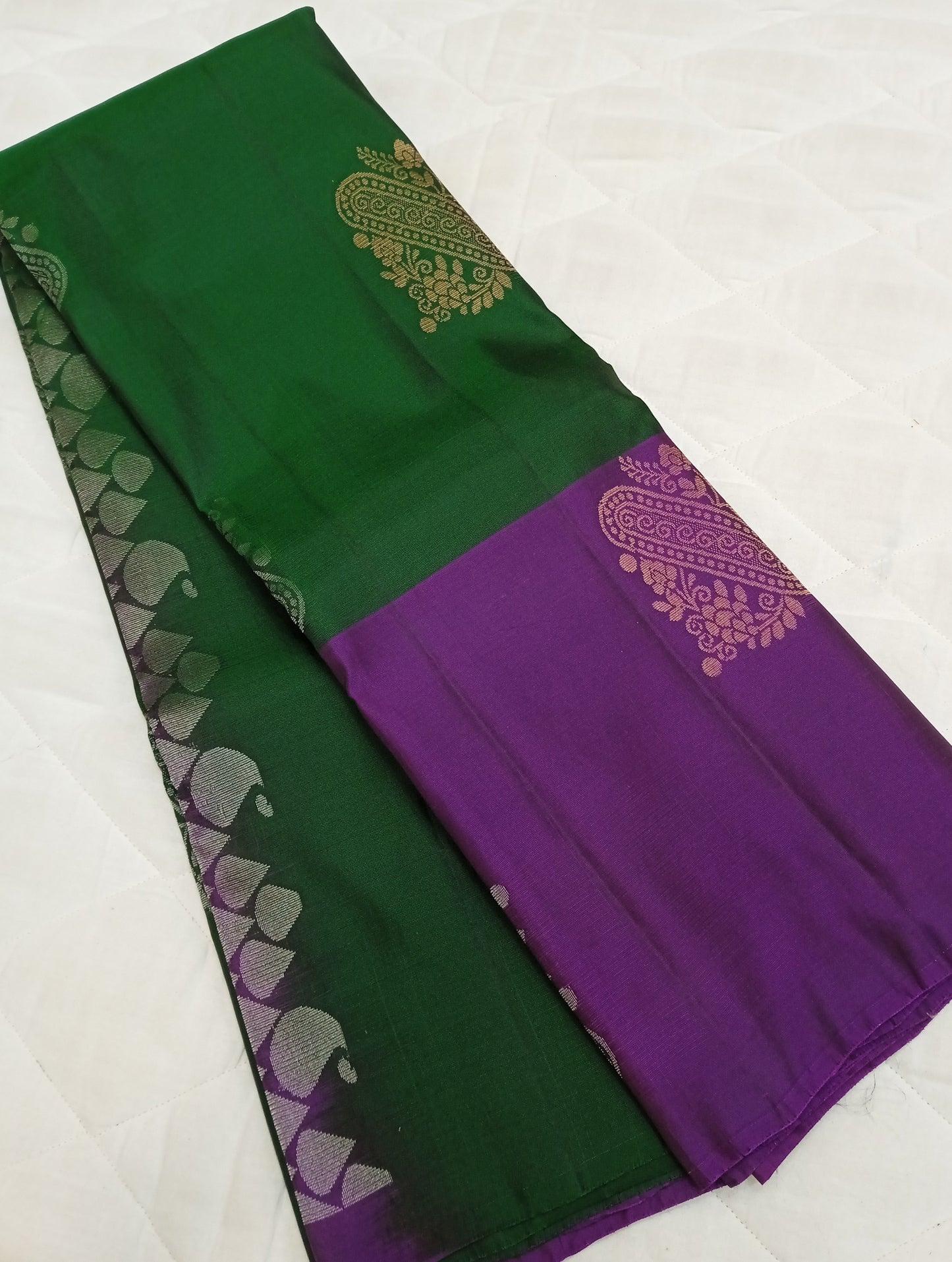 Uppada Soft silk - Contrast