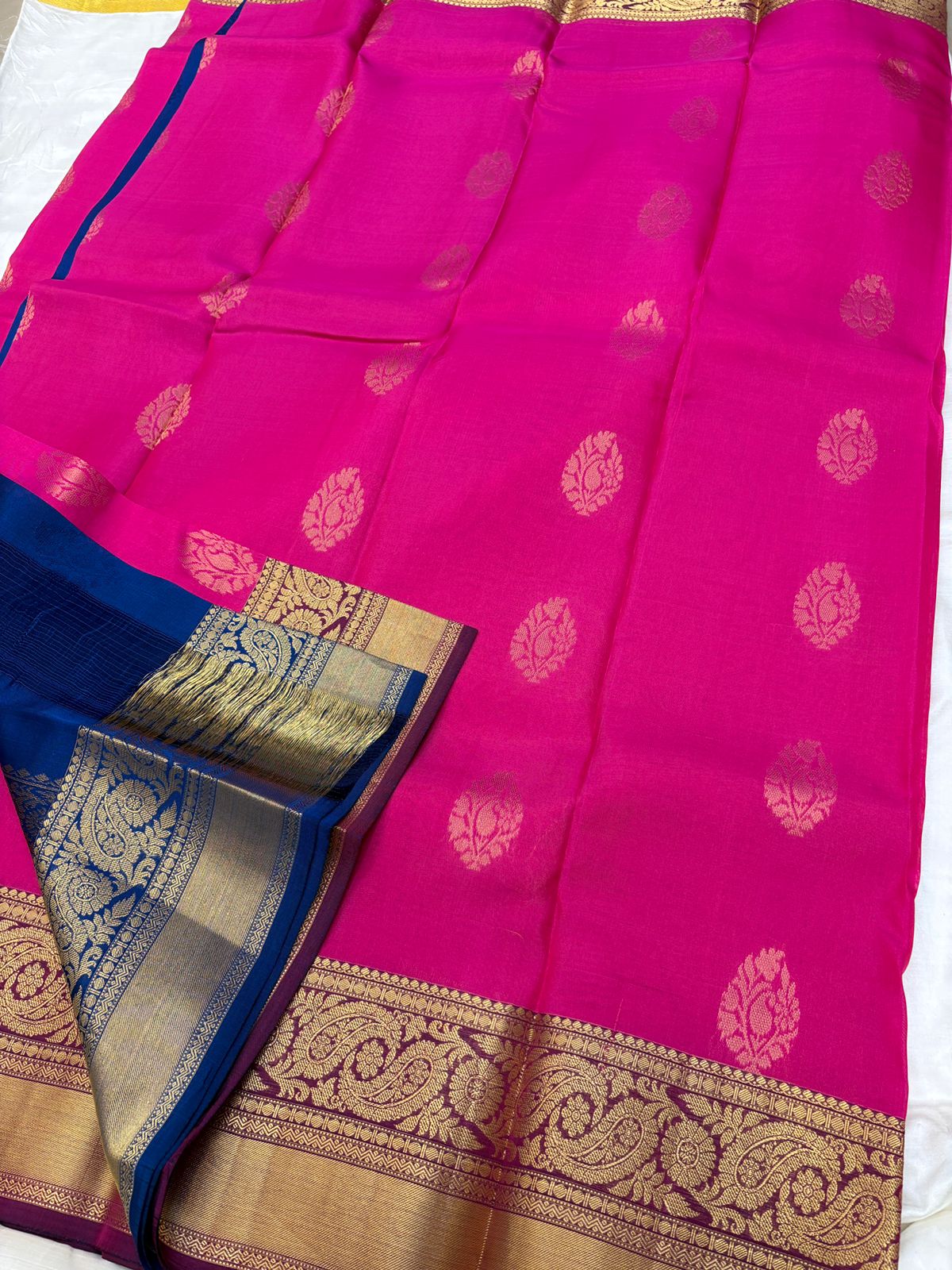 Pink - Half Mix Kanchi Soft Silk