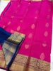 Pink - Half Mix Kanchi Soft Silk