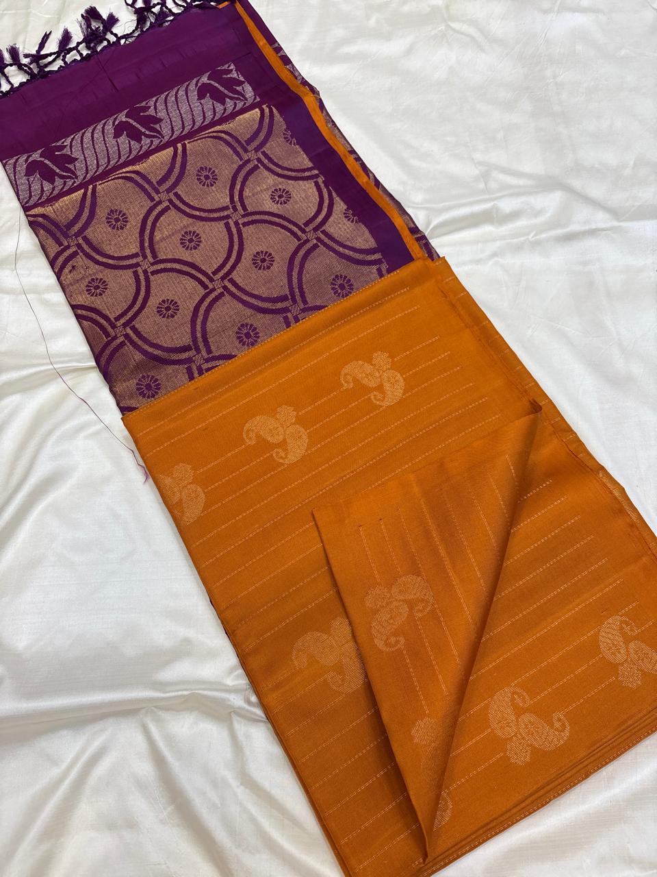 Mustard Mango Soft Silk
