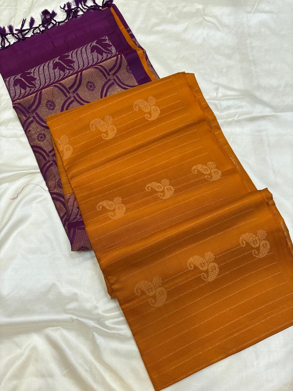 Mustard Mango Soft Silk