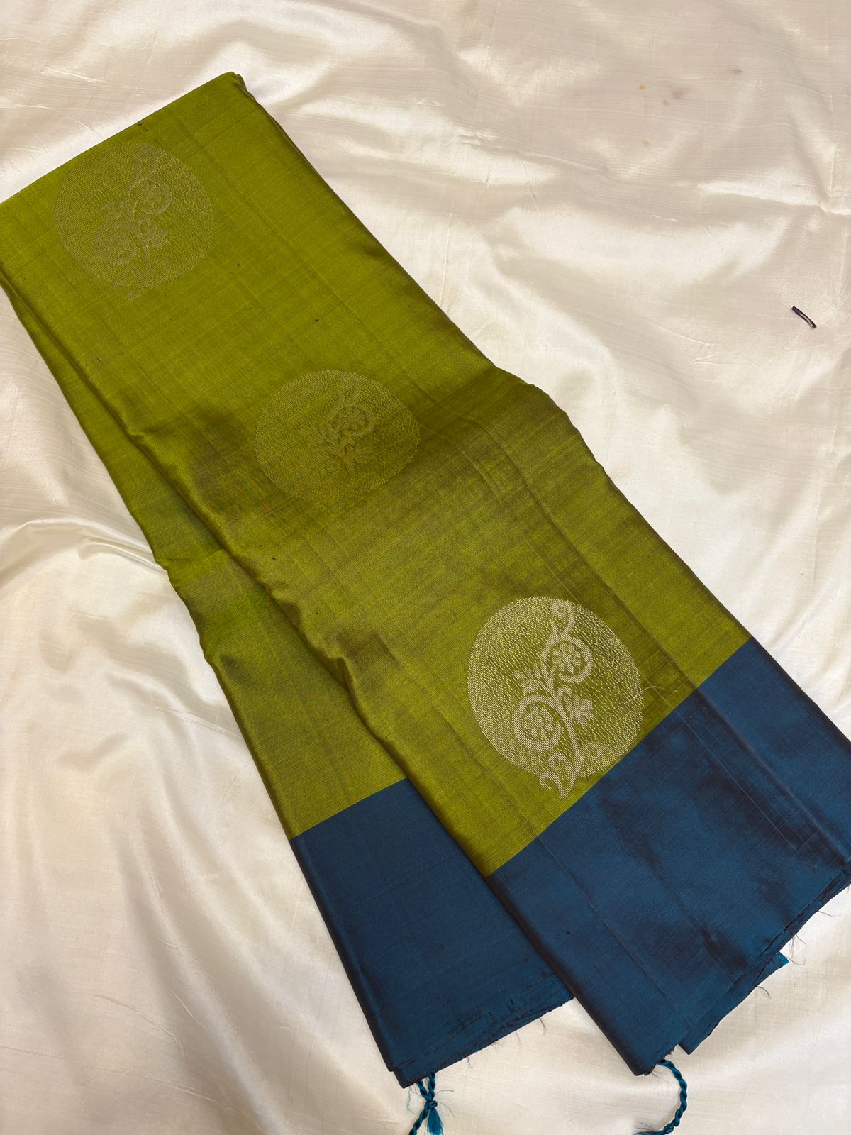 Olive Green Soft Silk