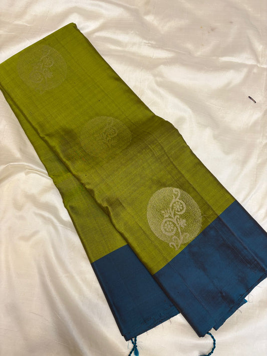 Olive Green Soft Silk