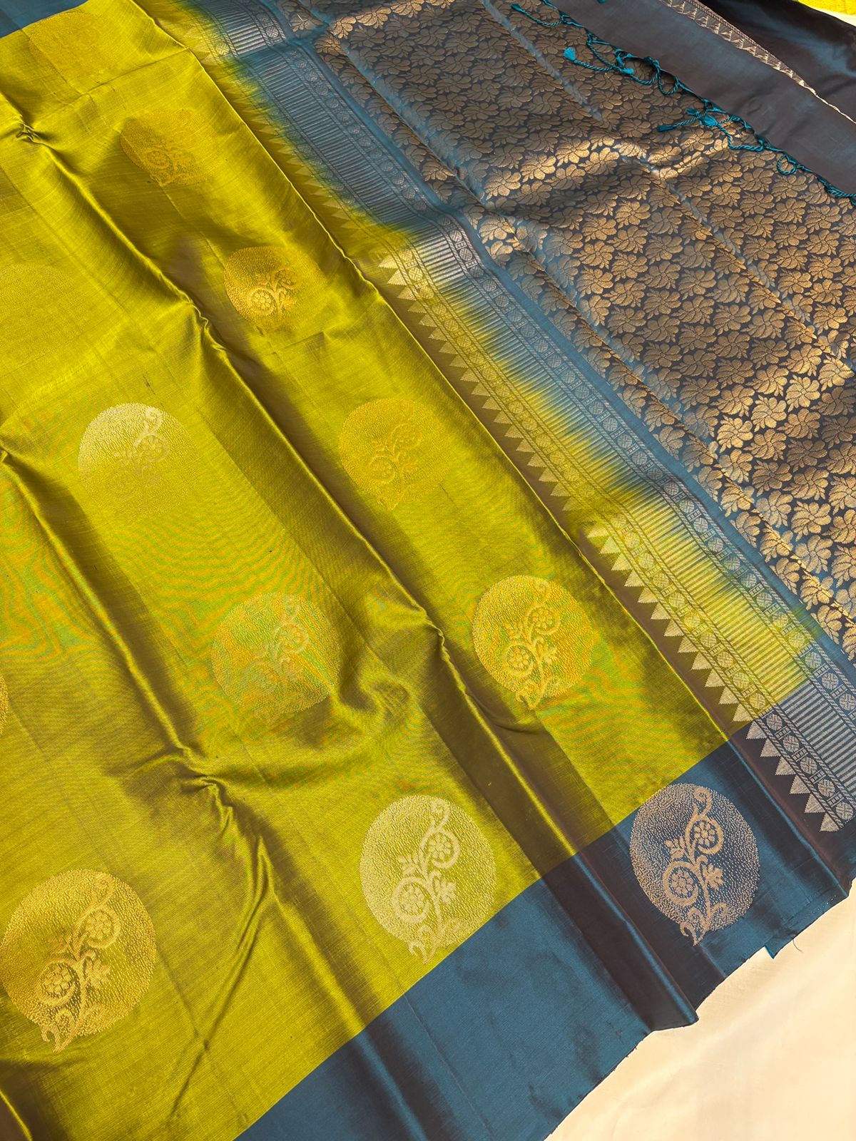 Olive Green Soft Silk
