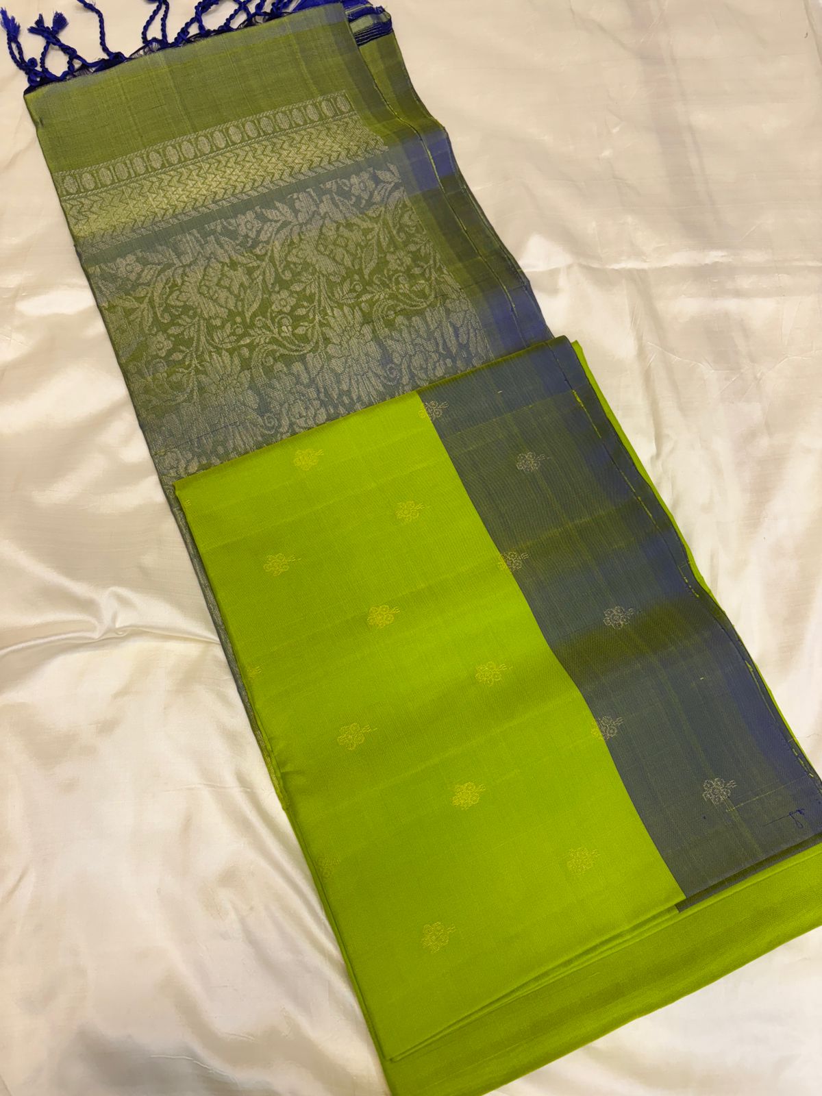 Green Blue Soft Silk