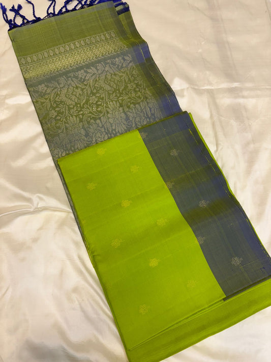 Green Blue Soft Silk