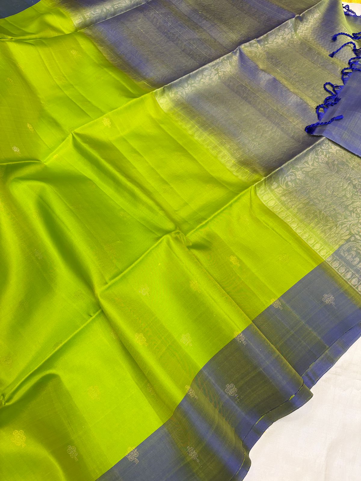 Green Blue Soft Silk