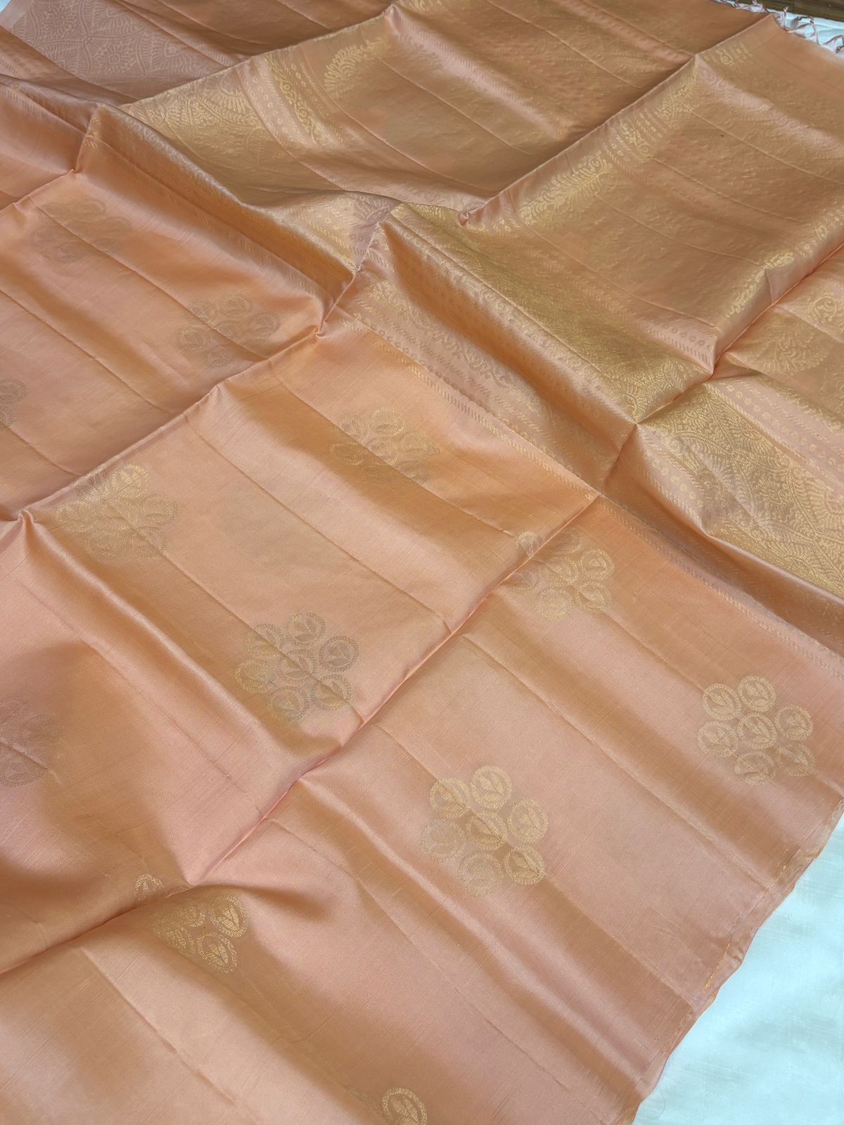 Pastel Peach Soft Silk
