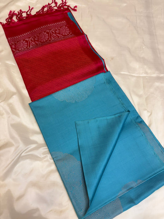 Sky BLUE Soft Silk