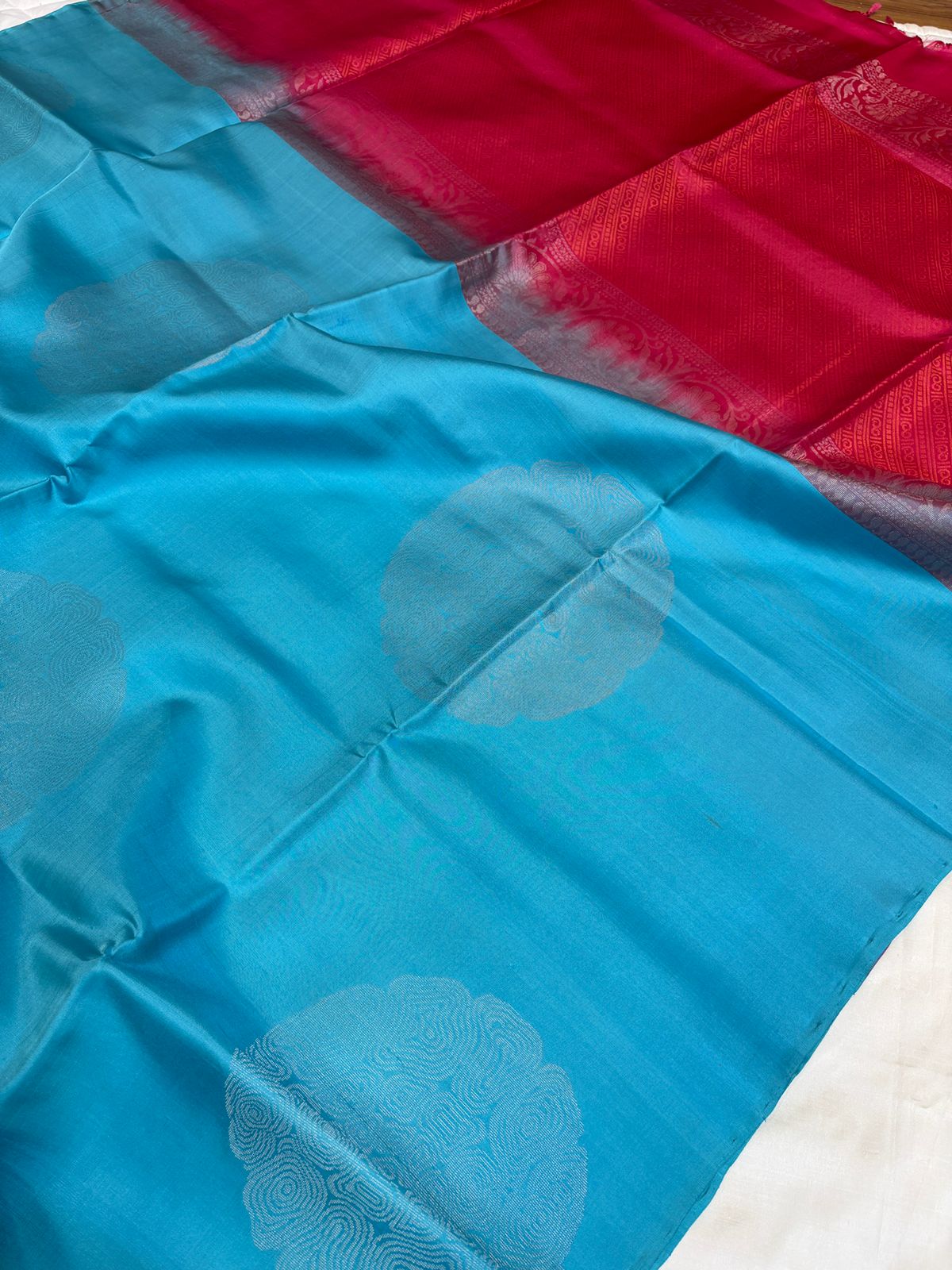 Sky BLUE Soft Silk