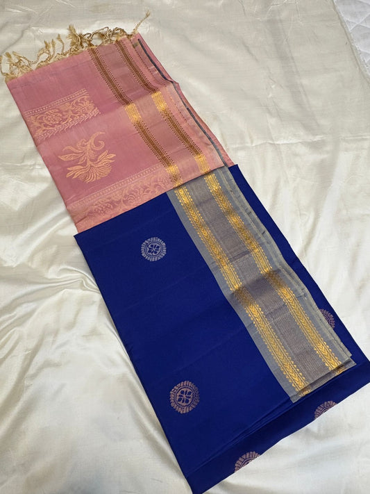Blue - Rettapet Soft Silk