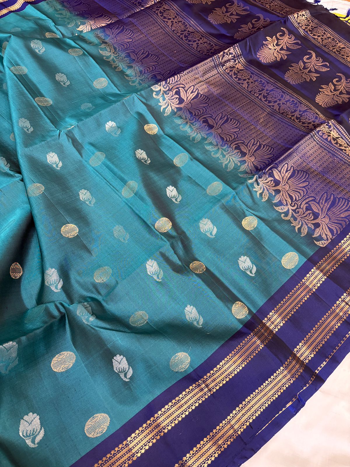 Blue Rettapet Soft Silk