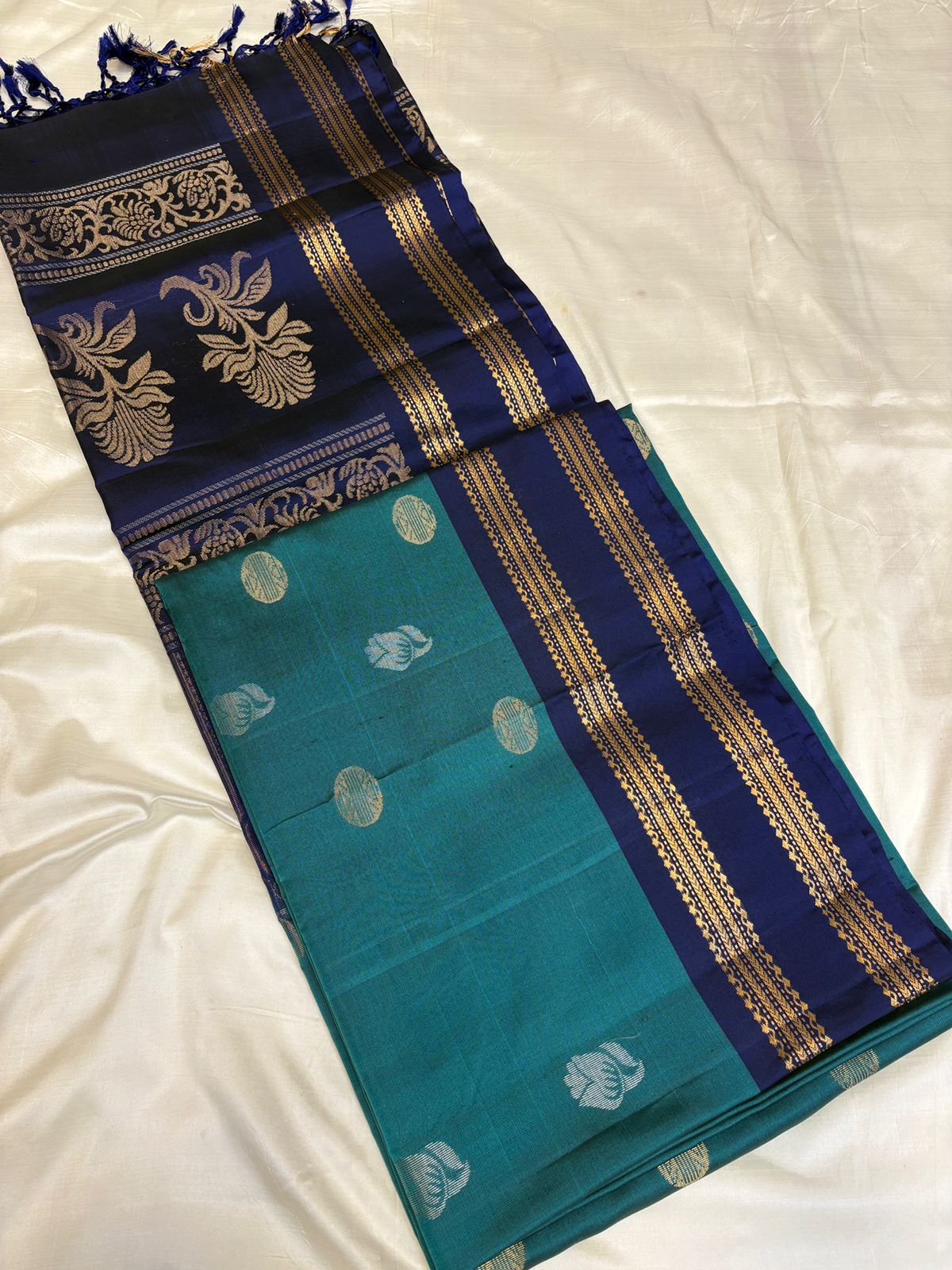 Blue Rettapet Soft Silk
