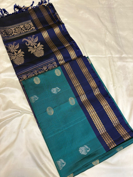 Blue Rettapet Soft Silk