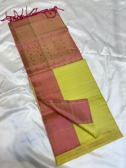 Pale Yellow Soft Silk
