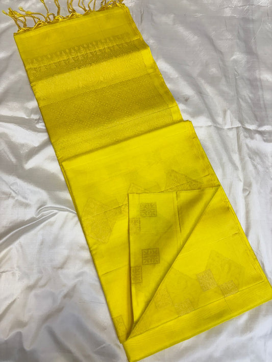 Bright Yellow Soft Silk