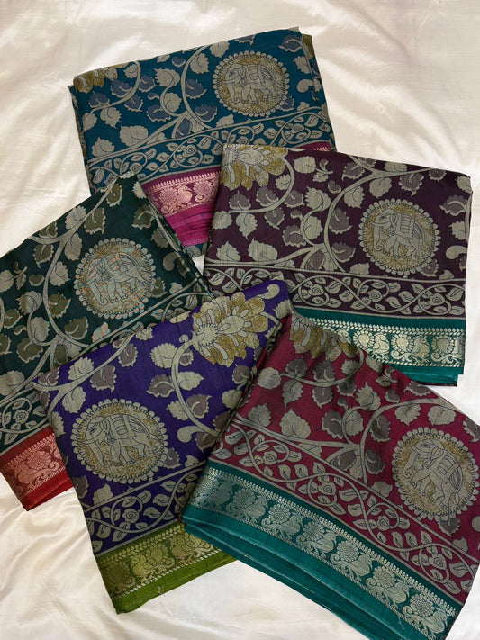 Kalamkari Dola Silk