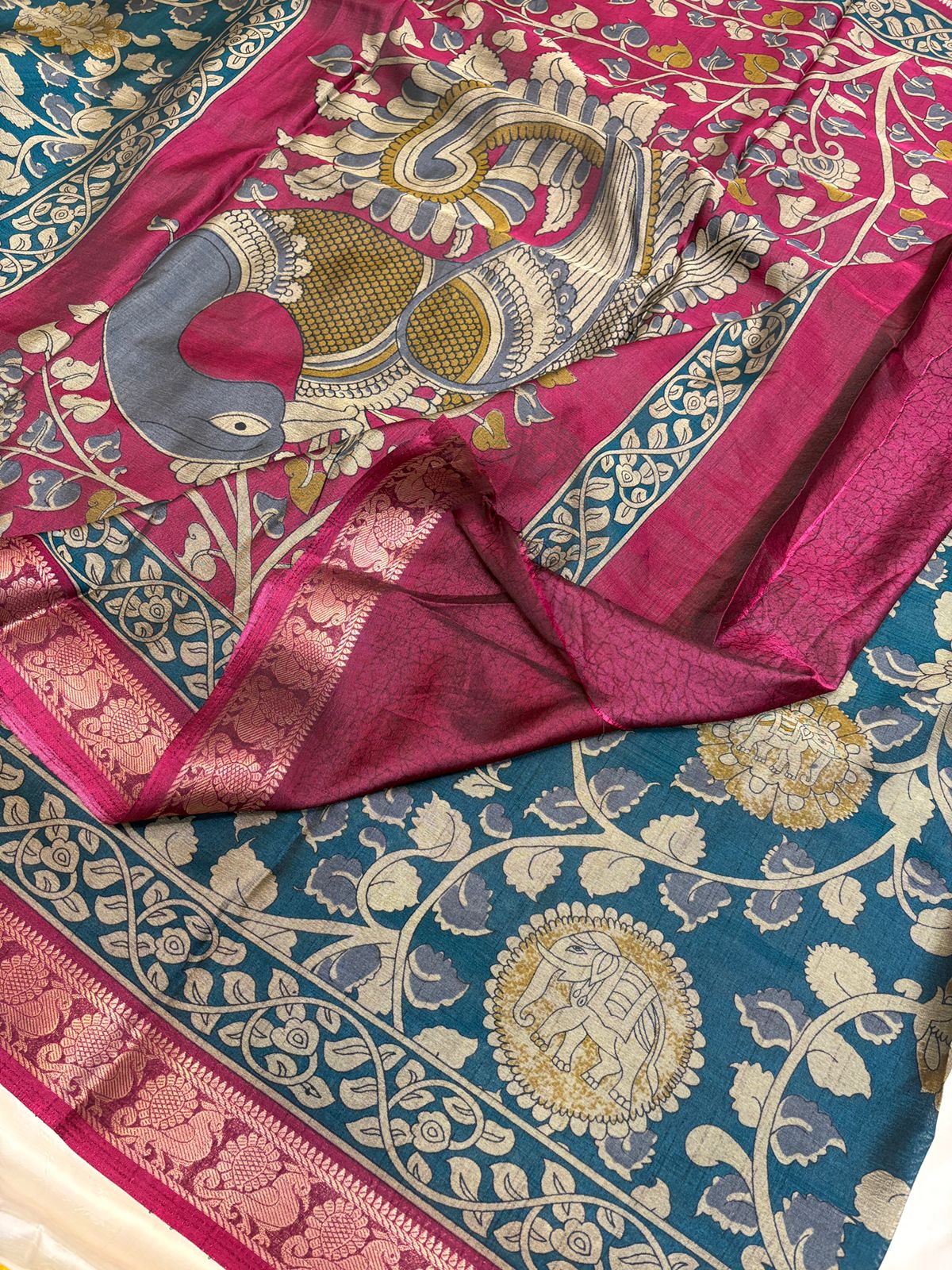 Kalamkari Dola Silk