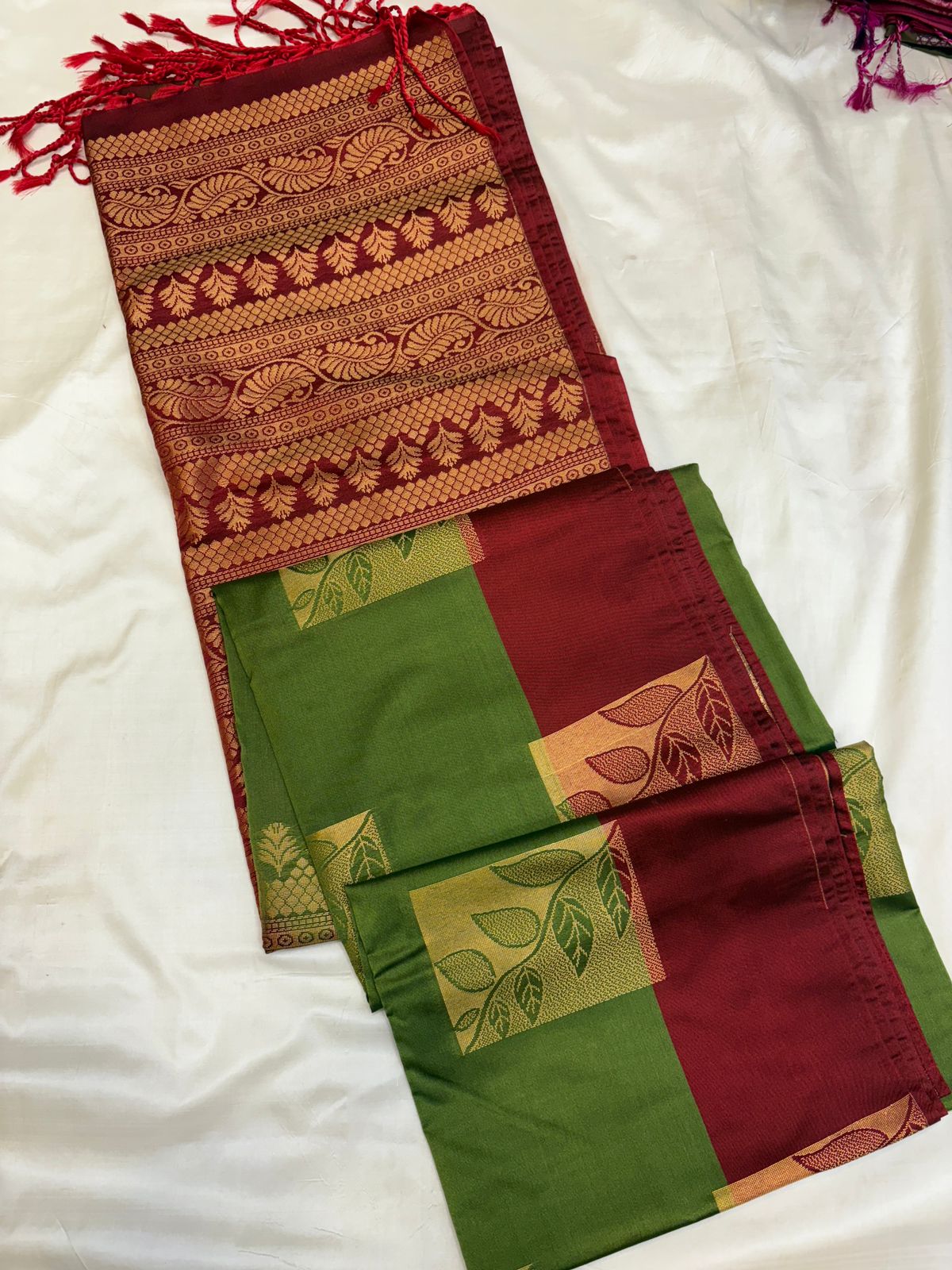 Semi Soft Silk - Contrast Border