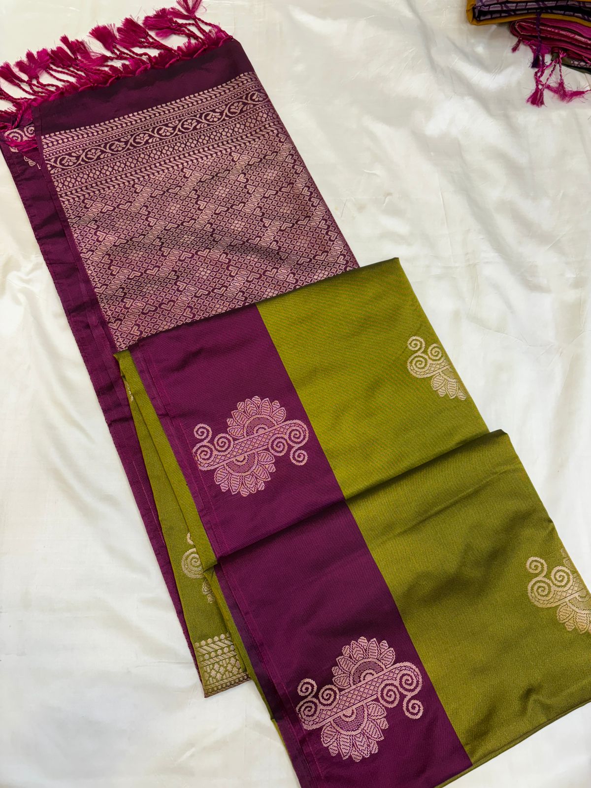 Semi Soft Silk - Contrast Border