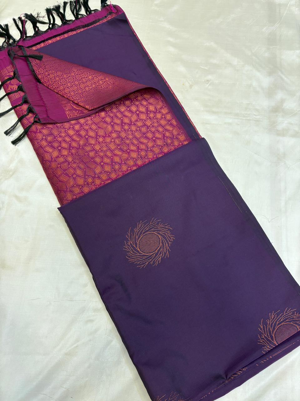 Semi silk Brocade Blouse