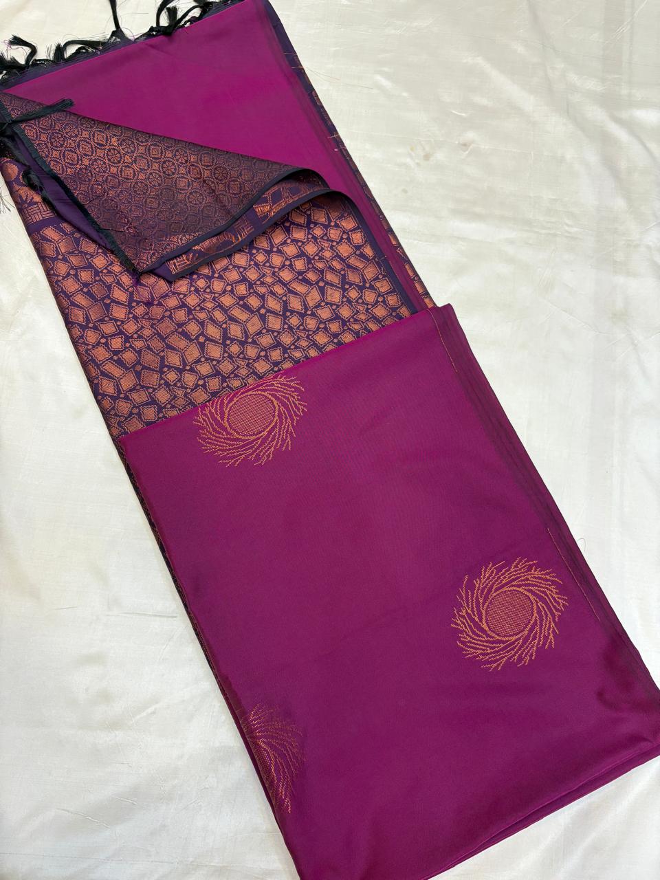 Semi silk Brocade Blouse