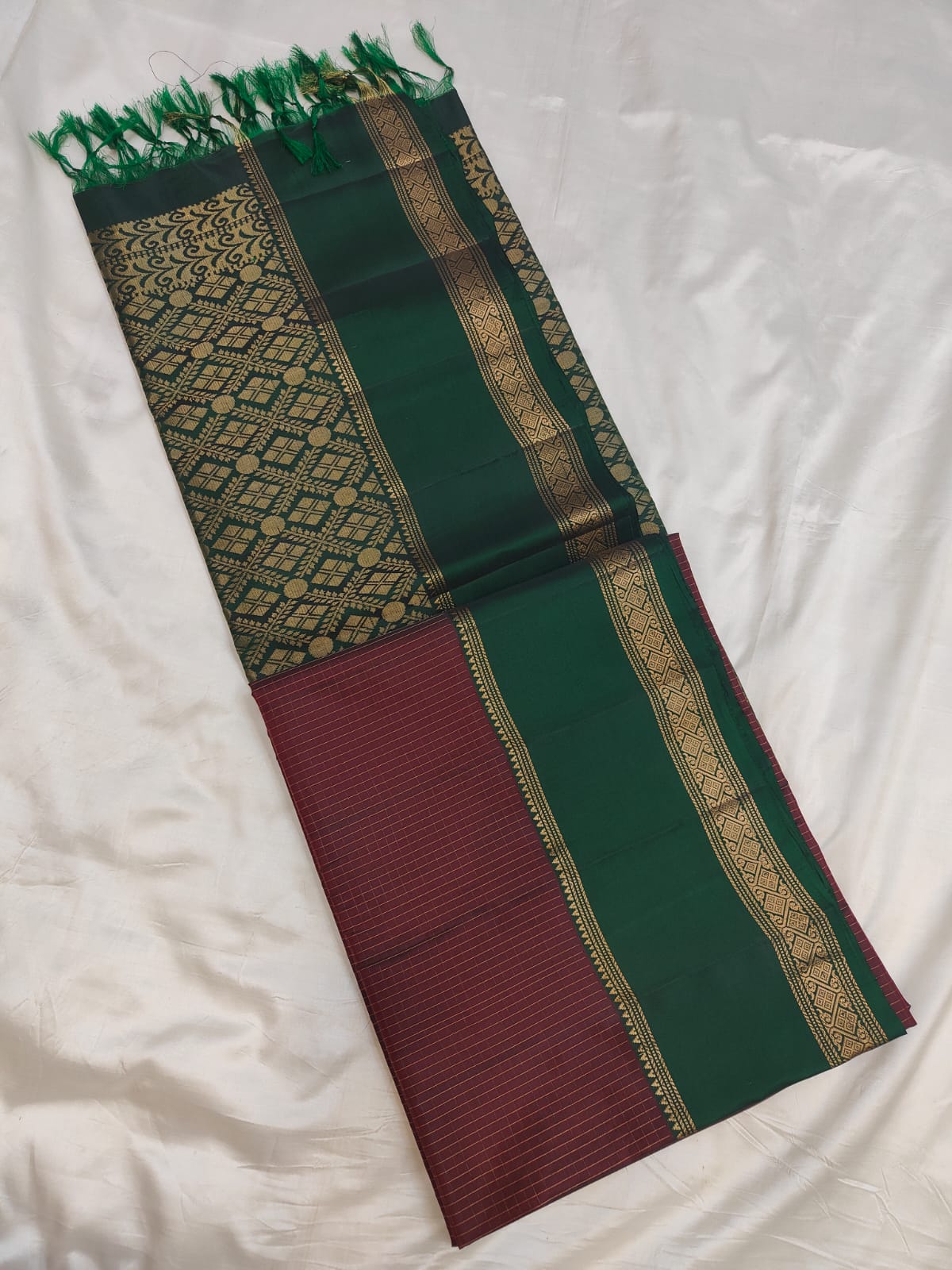 Rettapet Borders - Uppada silk