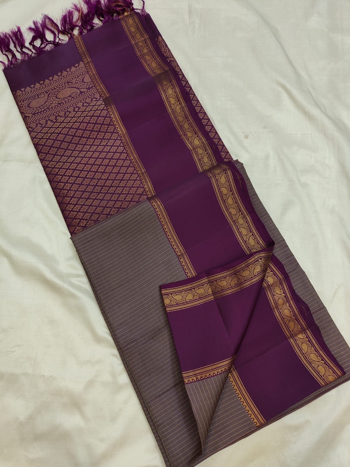 Rettapet Borders - Uppada silk