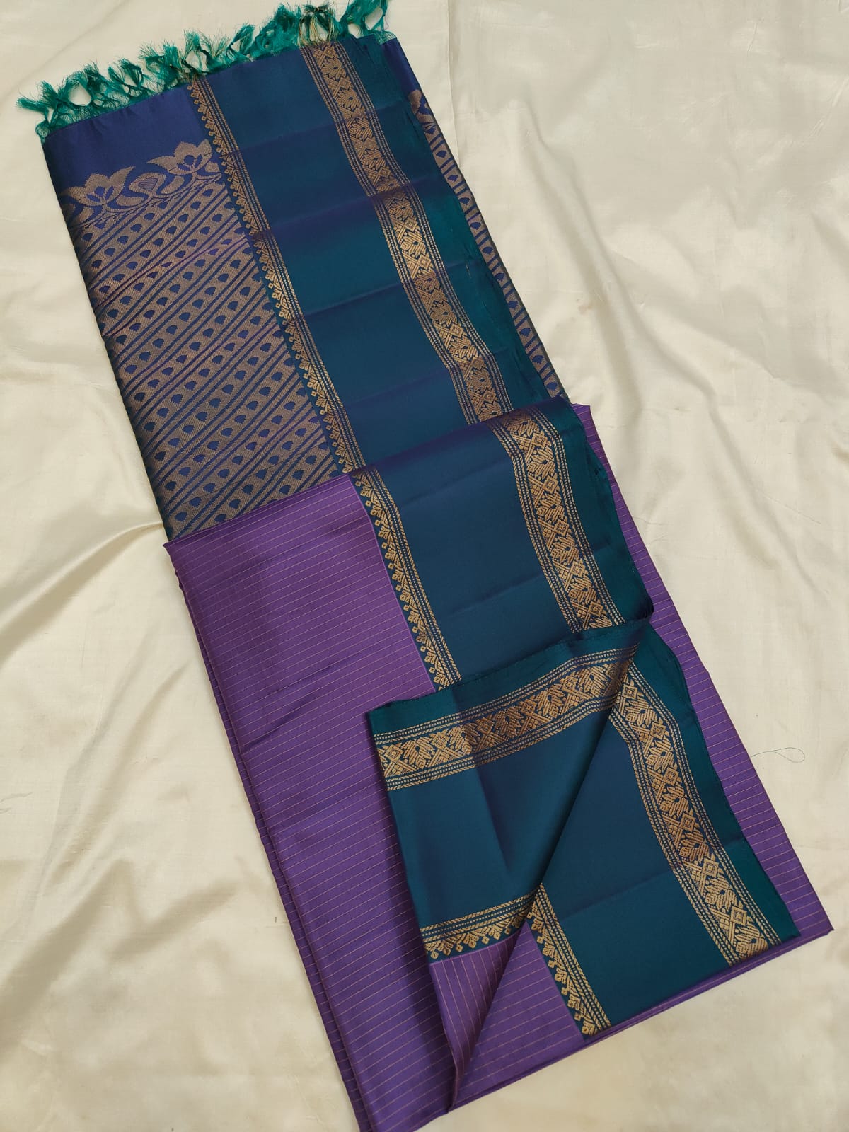 Rettapet Borders - Uppada silk