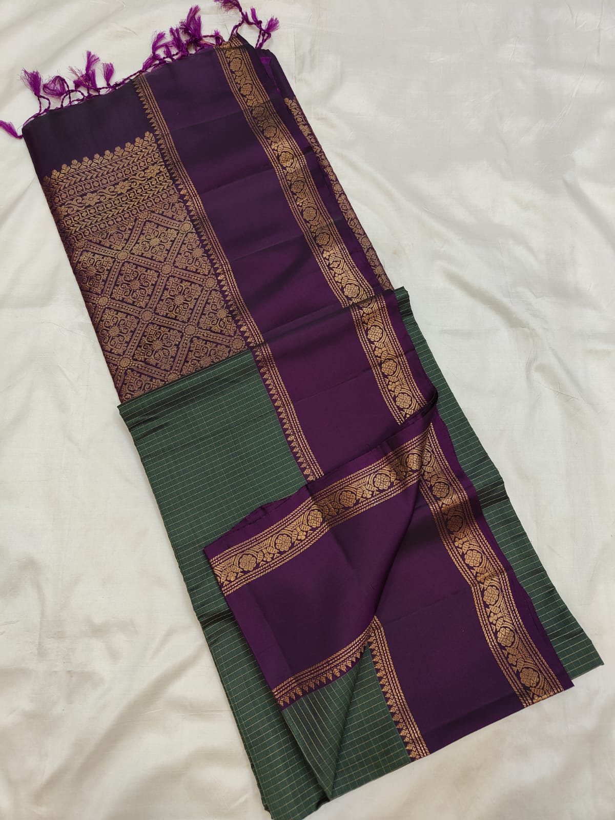 Rettapet Borders - Uppada silk