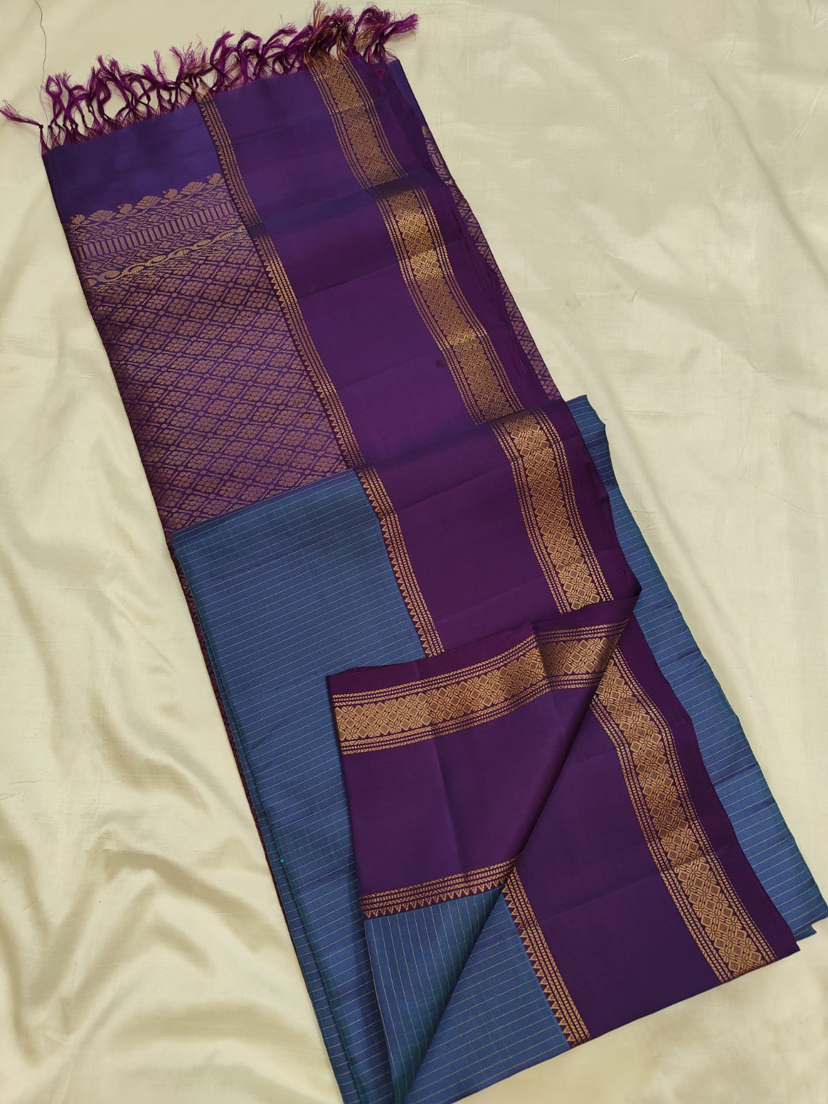 Rettapet Borders - Uppada silk