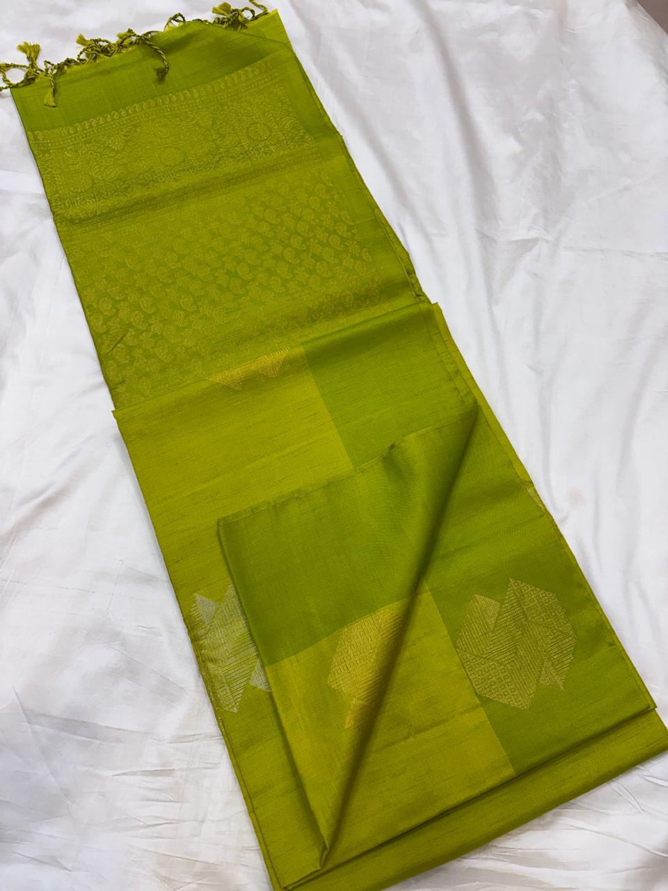 Contrast Border Soft Silk