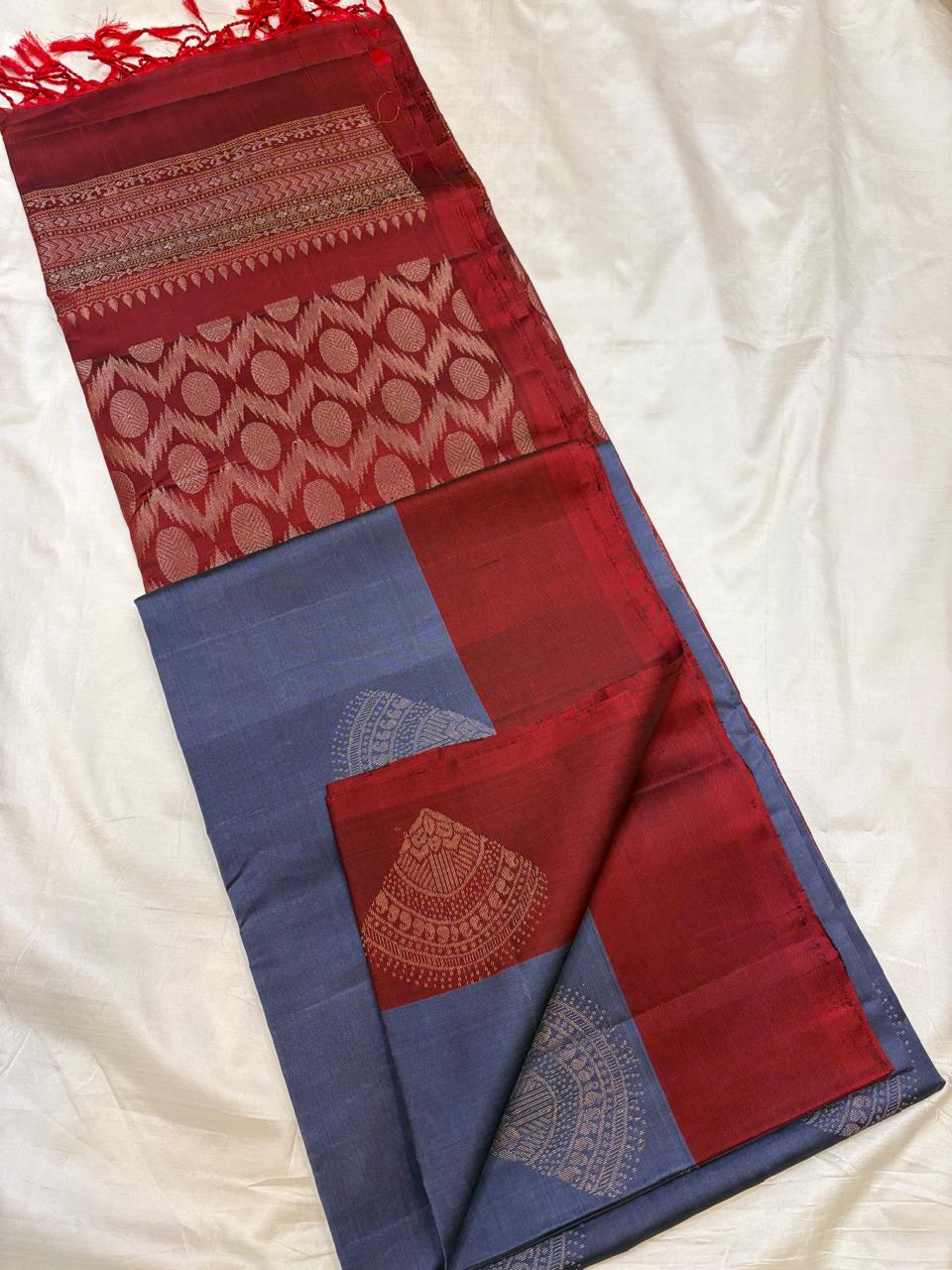 Contrast Border Soft Silk