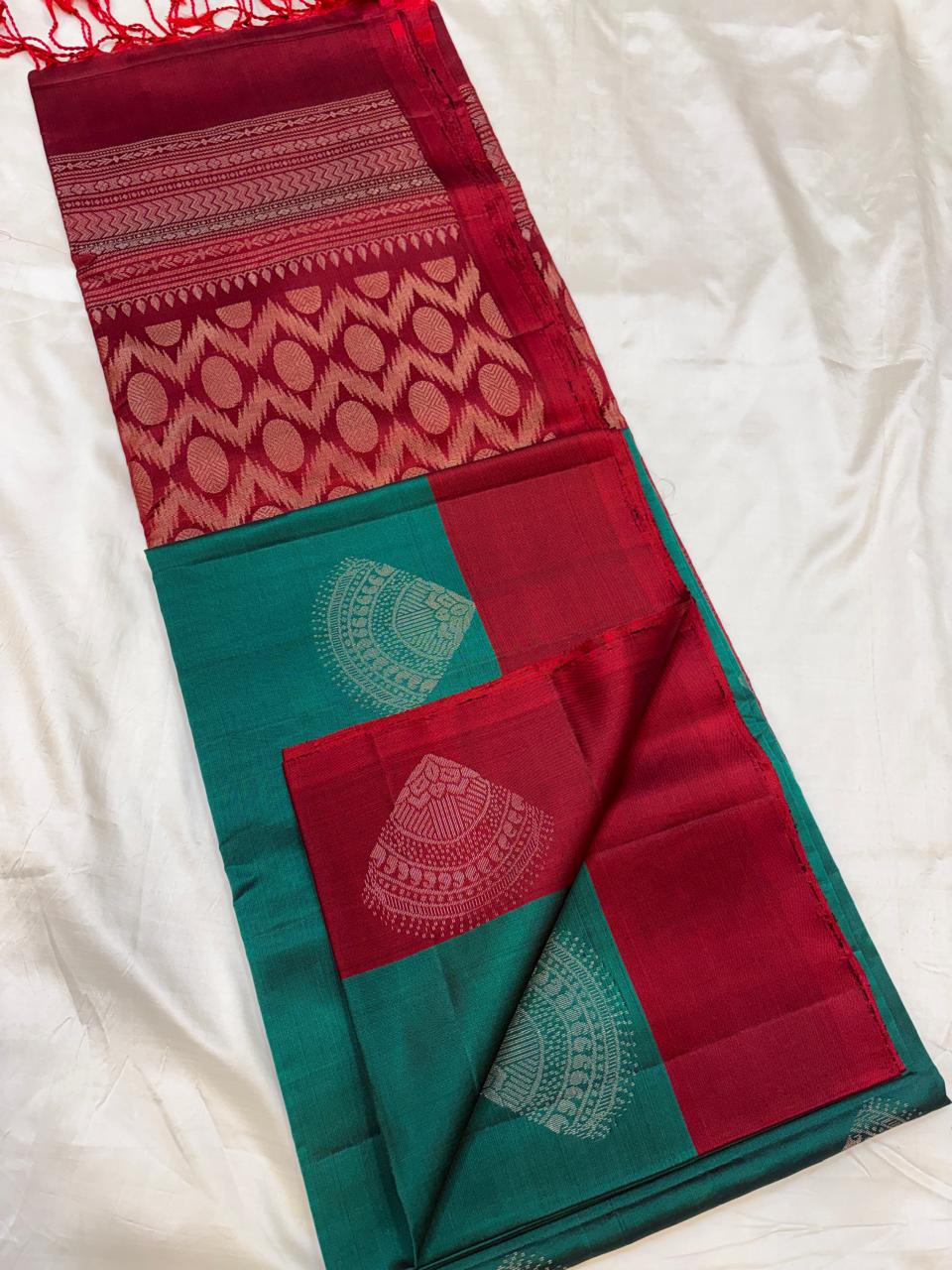 Contrast Border Soft Silk