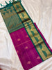 Checked semi soft silk