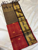 Checked semi soft silk