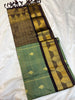 Checked semi soft silk