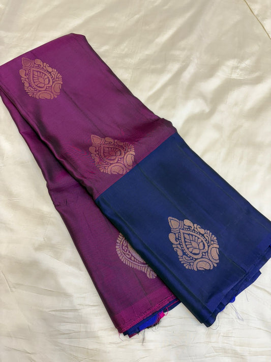 Uppada Soft silk - Contrast