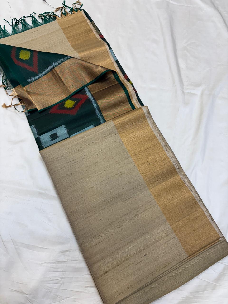 Shristi Ikkat Raw Silk