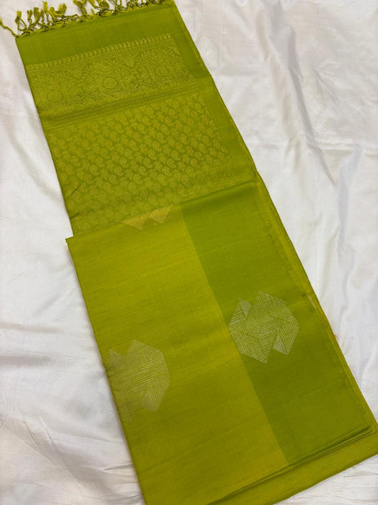 Contrast Border Soft Silk