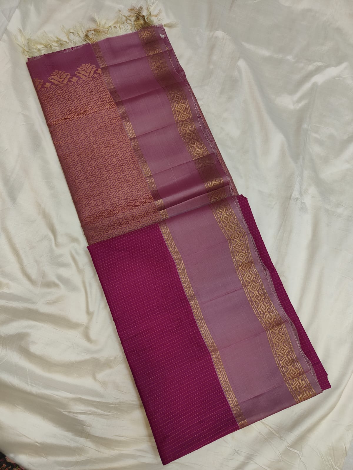 Rettapet Borders - Uppada silk