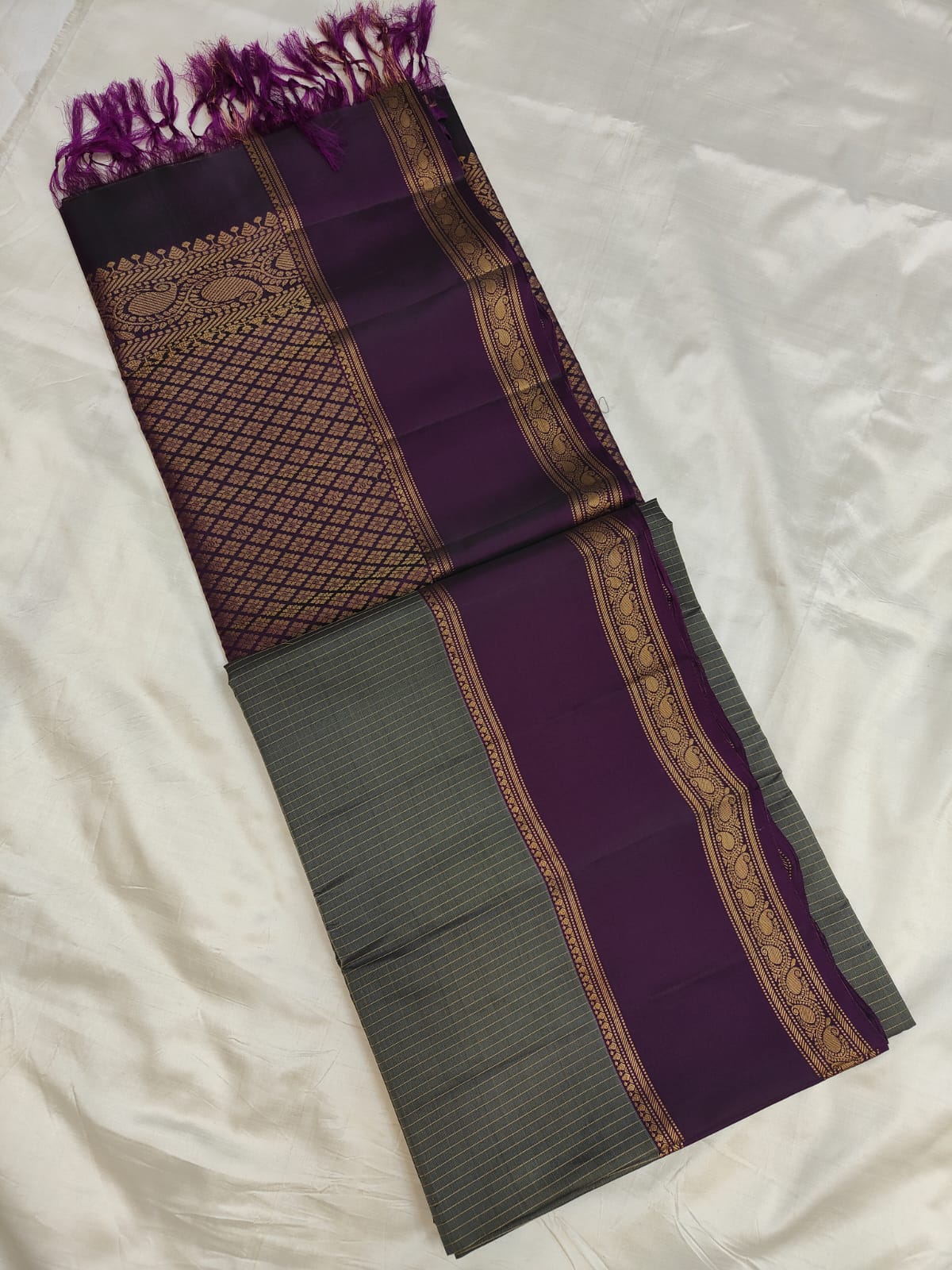 Rettapet Borders - Uppada silk