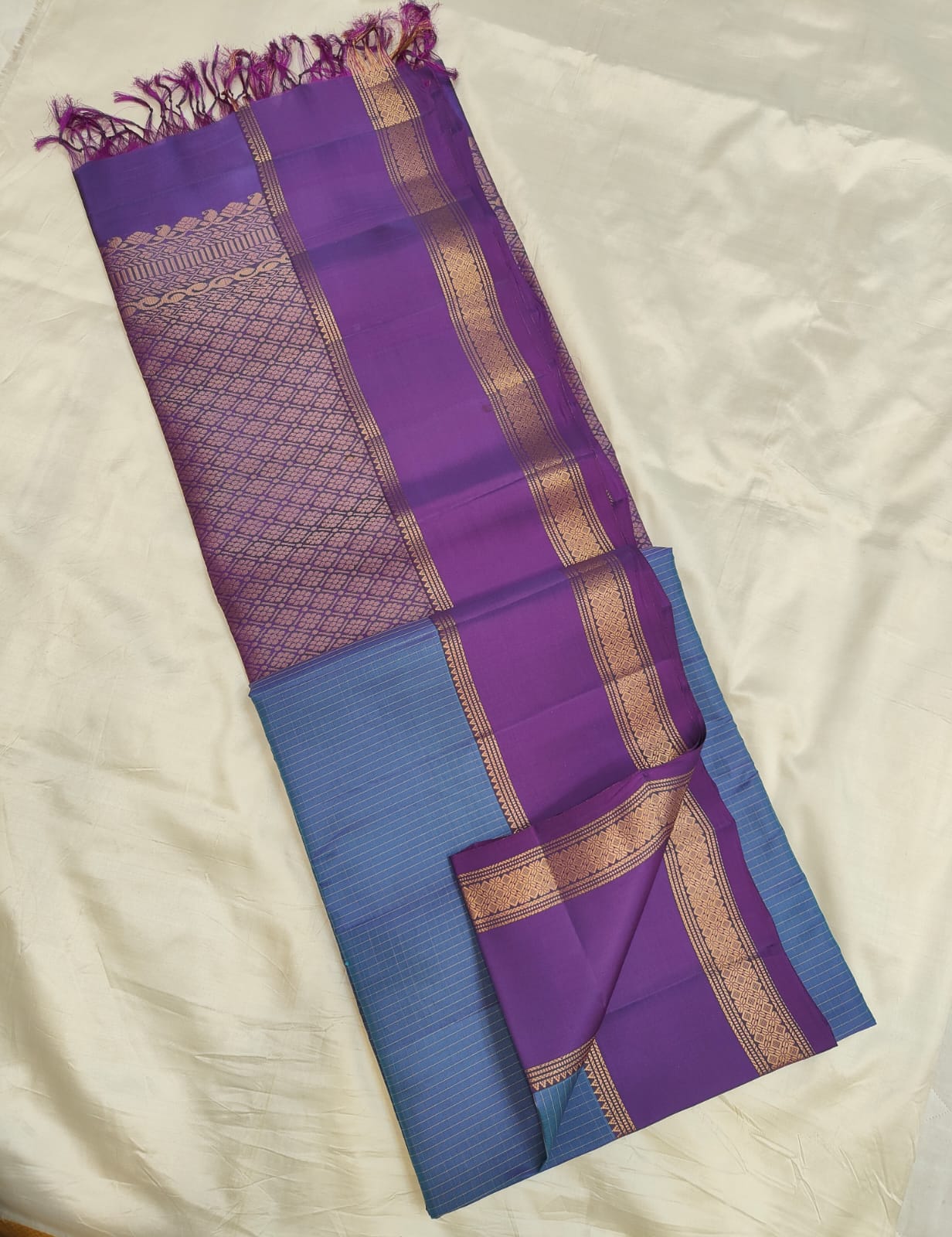 Rettapet Borders - Uppada silk