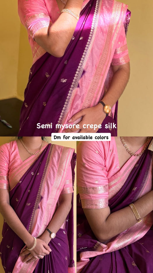 Semi Mysore Crepe silk